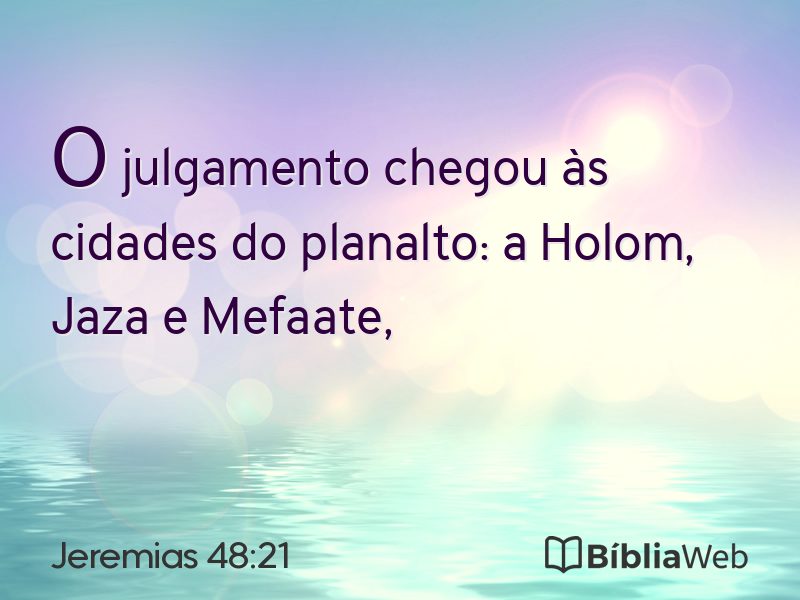 Jeremias 48:21 em imagem para compartilhar