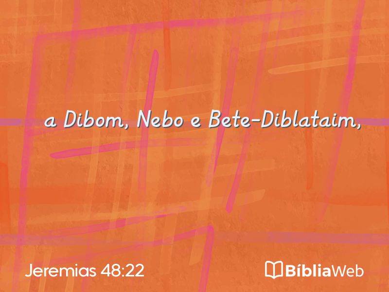 Jeremias 48:22 em imagem para compartilhar