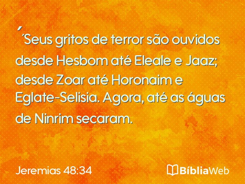 Jeremias 48:34 em imagem para compartilhar
