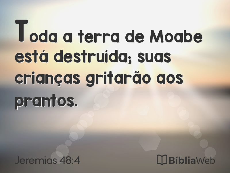 Jeremias 48:4 em imagem para compartilhar