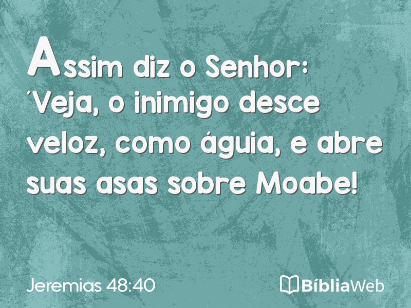 Jeremias 48:40 em imagem para compartilhar