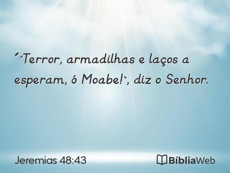 Jeremias 48:43 em imagem para compartilhar