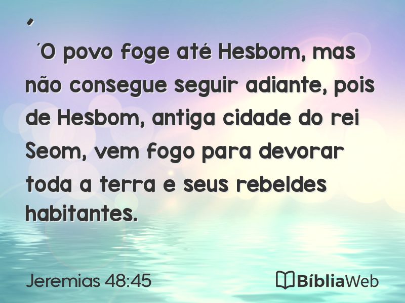 Jeremias 48:45 em imagem para compartilhar
