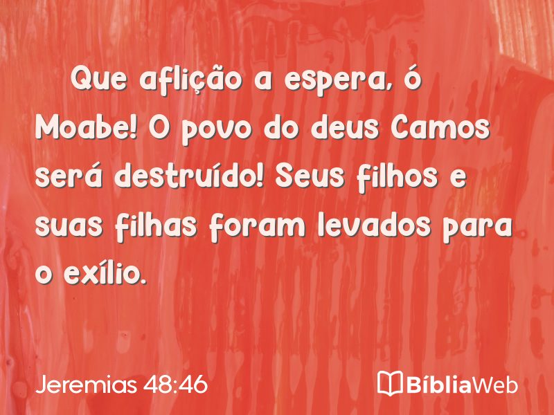 Jeremias 48:46 em imagem para compartilhar