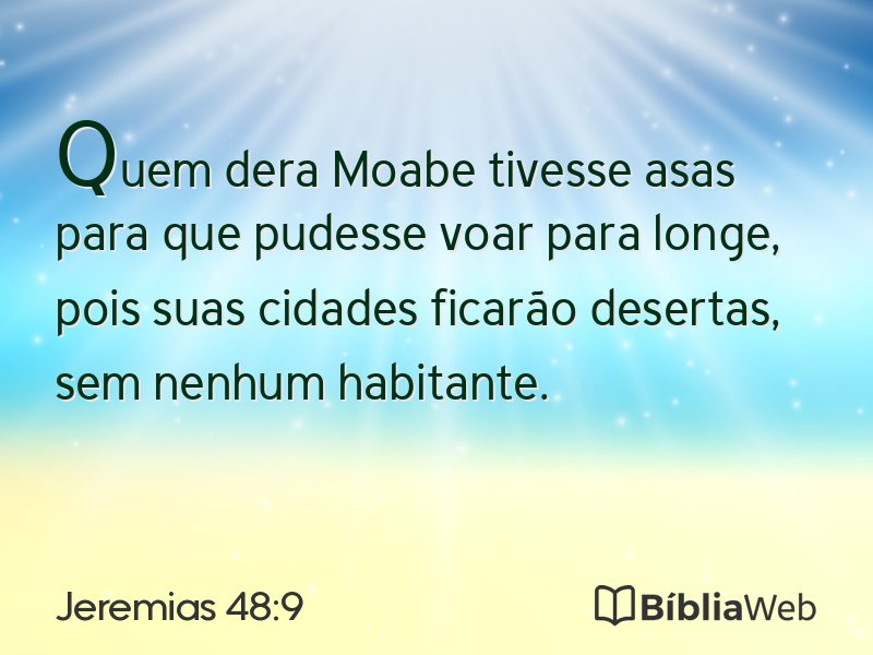 Jeremias 48:9 em imagem para compartilhar