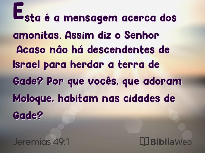 Jeremias 49:1 em imagem para compartilhar