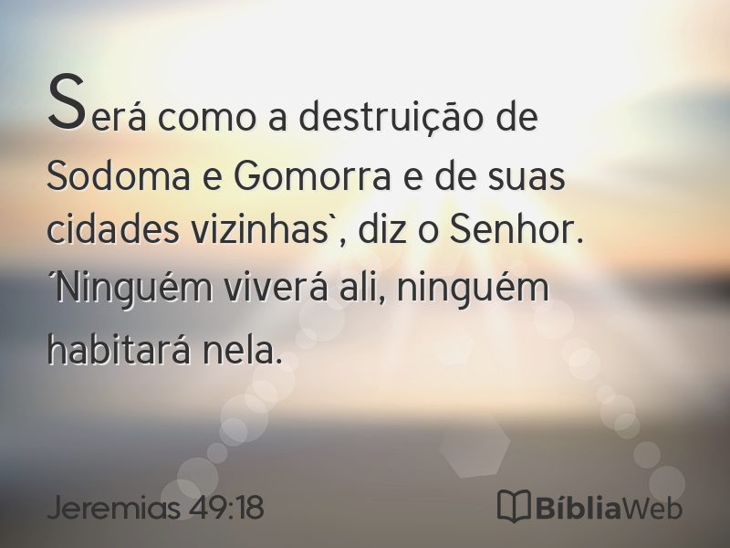 Jeremias 49:18 em imagem para compartilhar