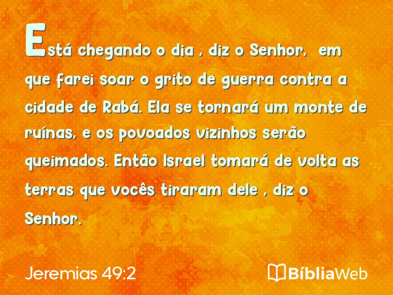 Jeremias 49:2 em imagem para compartilhar