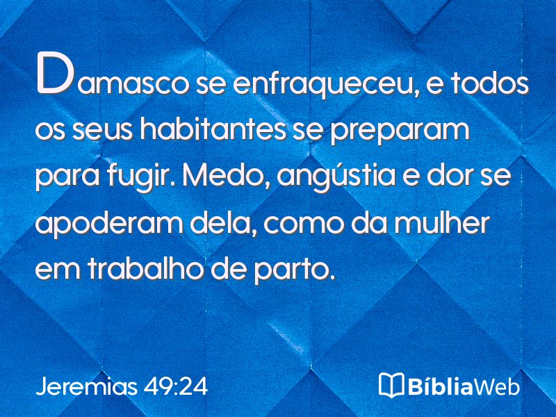 Jeremias 49:24 em imagem para compartilhar