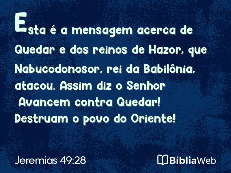 Jeremias 49:28 em imagem para compartilhar
