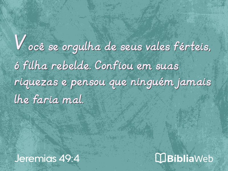 Jeremias 49:4 em imagem para compartilhar