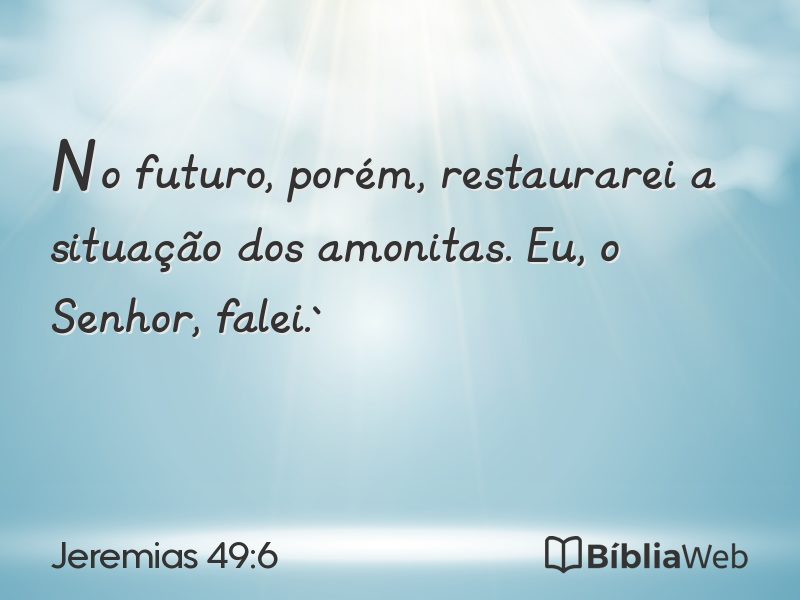 Jeremias 49:6 em imagem para compartilhar