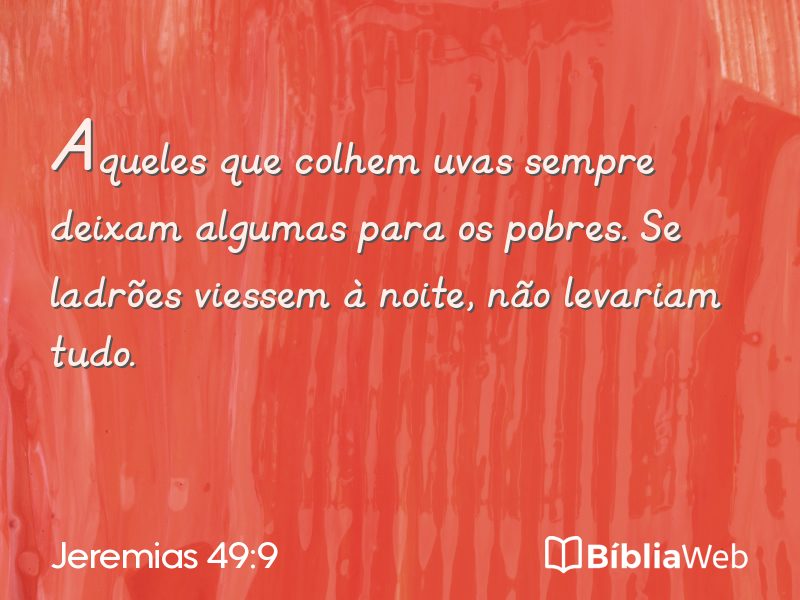 Jeremias 49:9 em imagem para compartilhar
