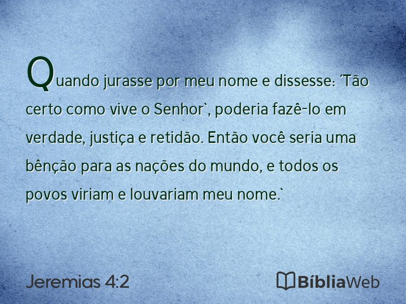 Jeremias 4:2 em imagem para compartilhar