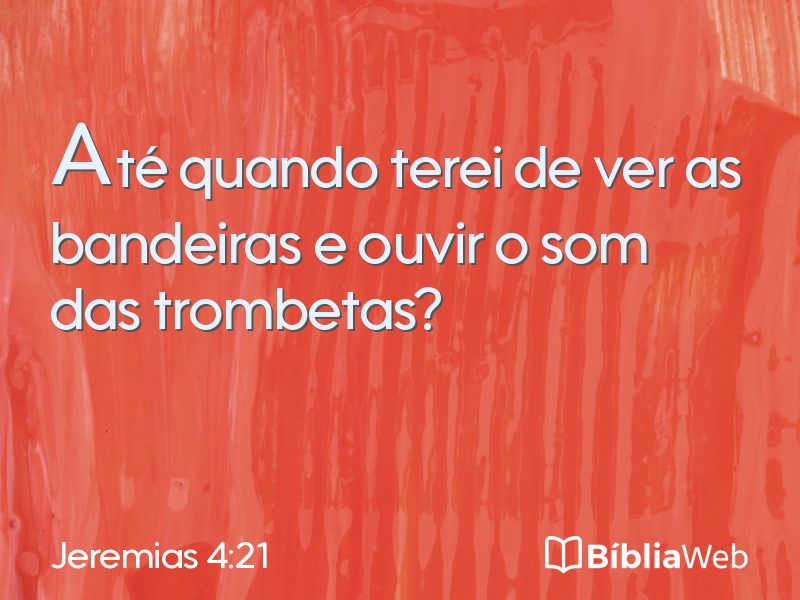 Jeremias 4:21 em imagem para compartilhar