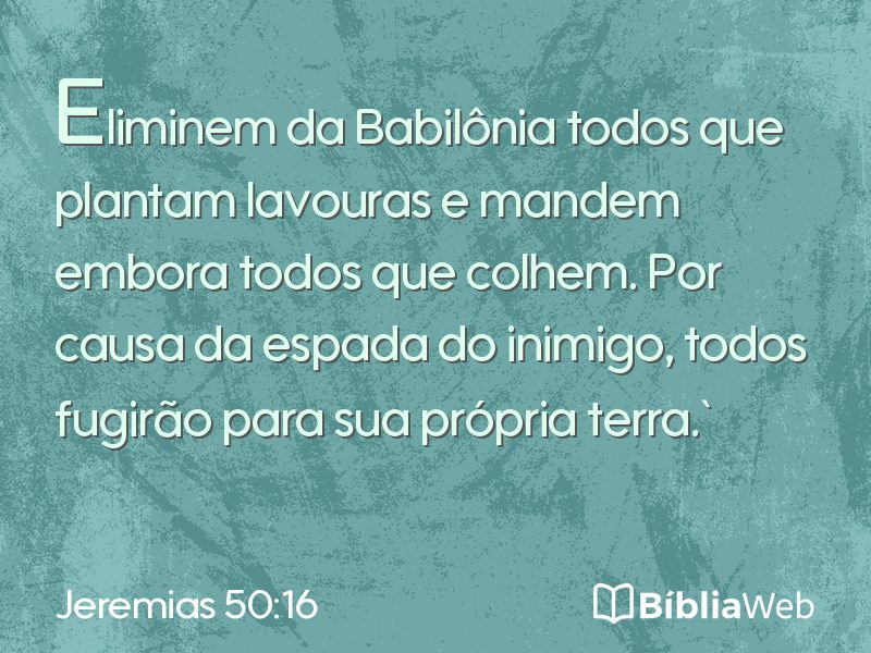 Jeremias 50:16 em imagem para compartilhar