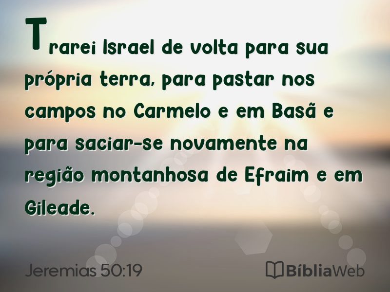 Jeremias 50:19 em imagem para compartilhar