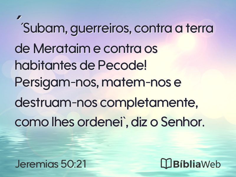 Jeremias 50:21 em imagem para compartilhar