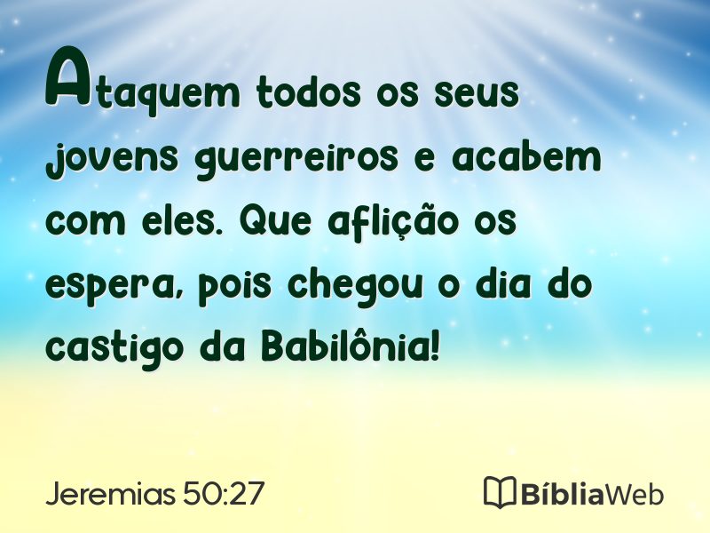 Jeremias 50:27 em imagem para compartilhar
