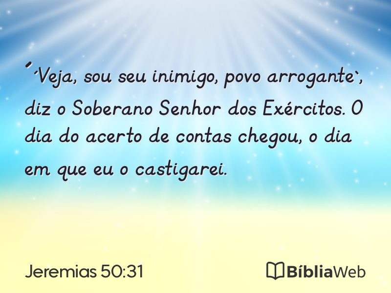 Jeremias 50:31 em imagem para compartilhar