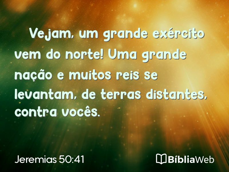 Jeremias 50:41 em imagem para compartilhar