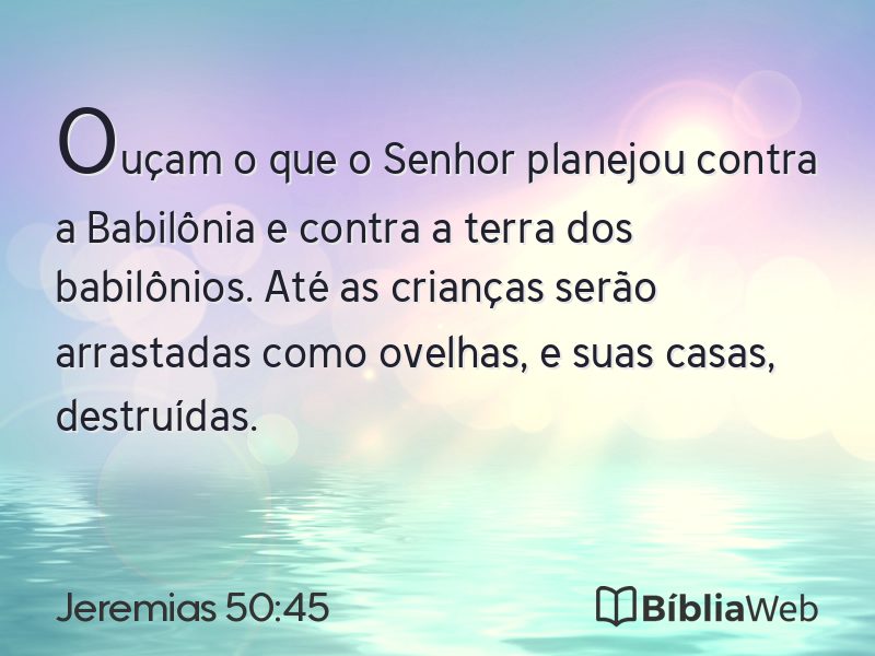 Jeremias 50:45 em imagem para compartilhar