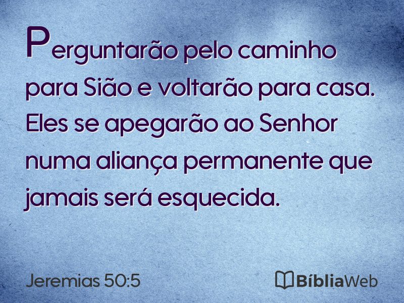 Jeremias 50:5 em imagem para compartilhar