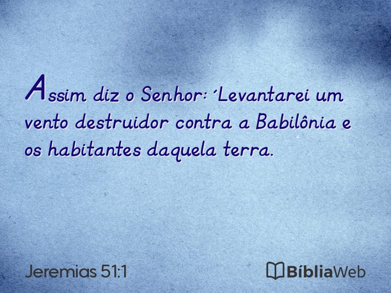 Jeremias 51:1 em imagem para compartilhar