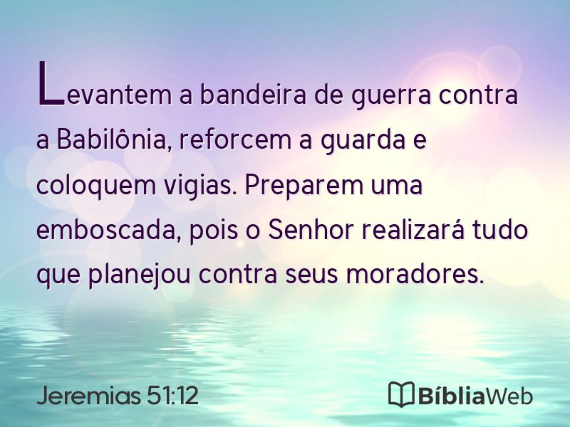 Jeremias 51:12 em imagem para compartilhar
