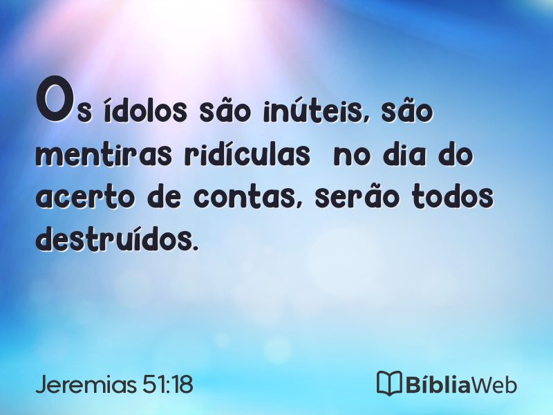 Jeremias 51:18 em imagem para compartilhar