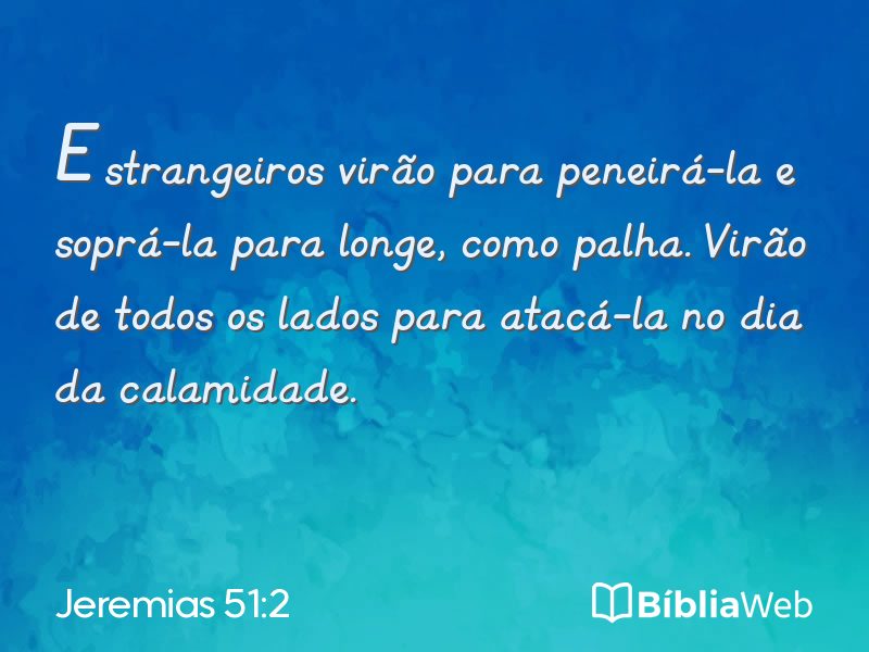 Jeremias 51:2 em imagem para compartilhar