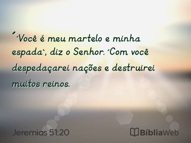 Jeremias 51:20 em imagem para compartilhar