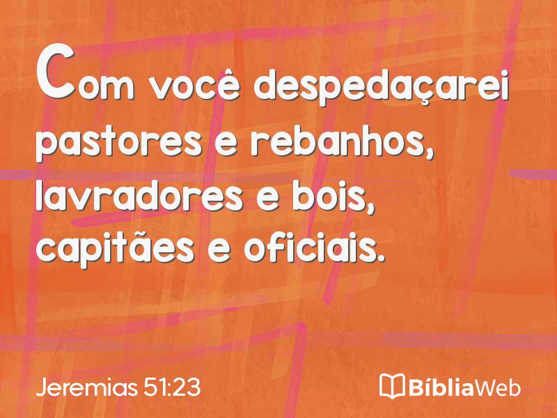 Jeremias 51:23 em imagem para compartilhar