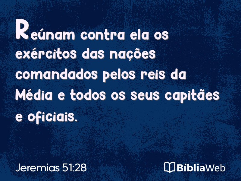 Jeremias 51:28 em imagem para compartilhar