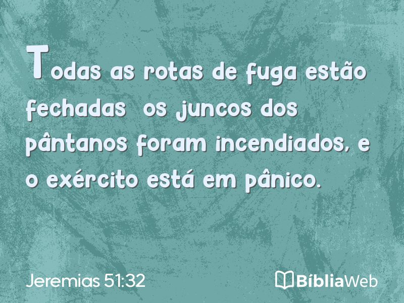 Jeremias 51:32 em imagem para compartilhar