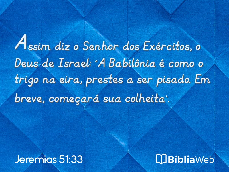 Jeremias 51:33 em imagem para compartilhar