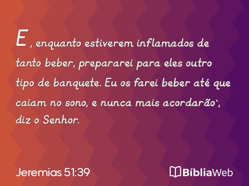 Jeremias 51:39 em imagem para compartilhar