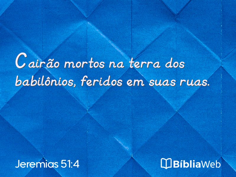 Jeremias 51:4 em imagem para compartilhar