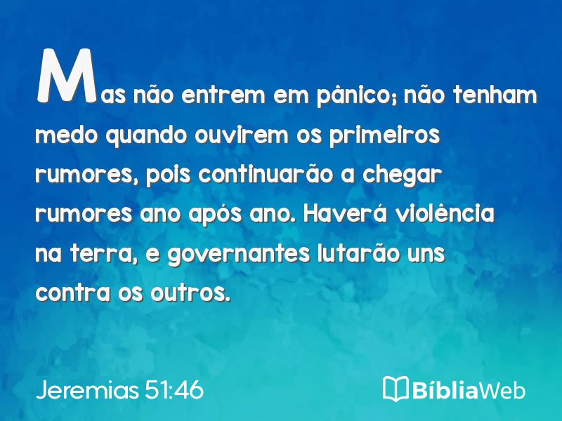 Jeremias 51:46 em imagem para compartilhar