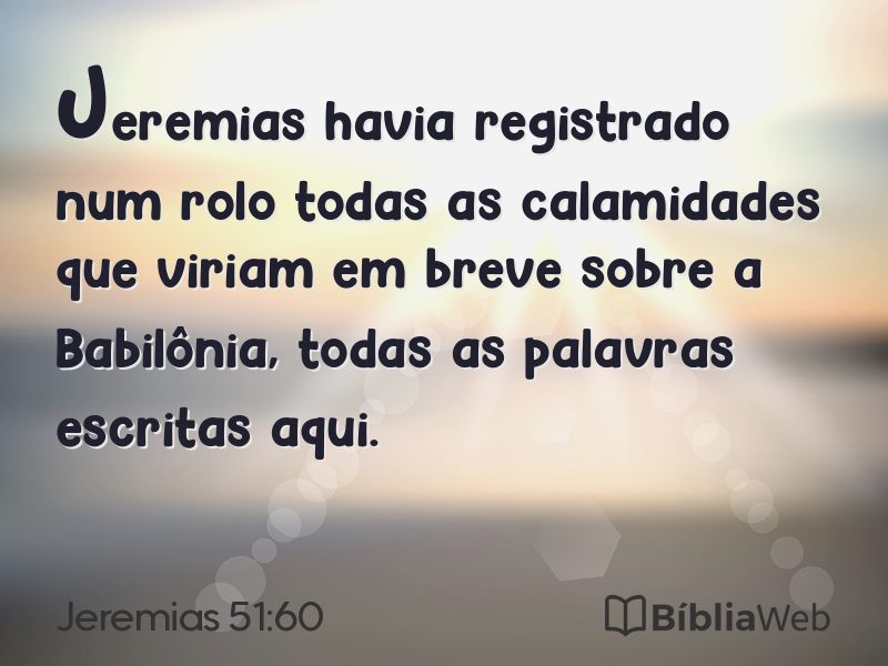 Jeremias 51:60 em imagem para compartilhar