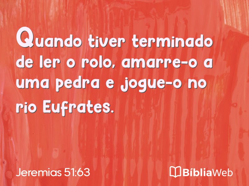 Jeremias 51:63 em imagem para compartilhar