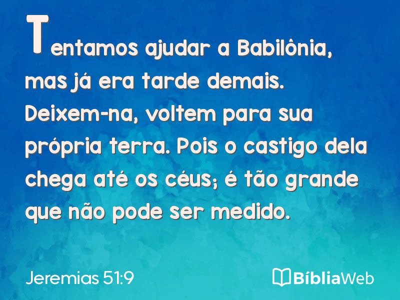 Jeremias 51:9 em imagem para compartilhar