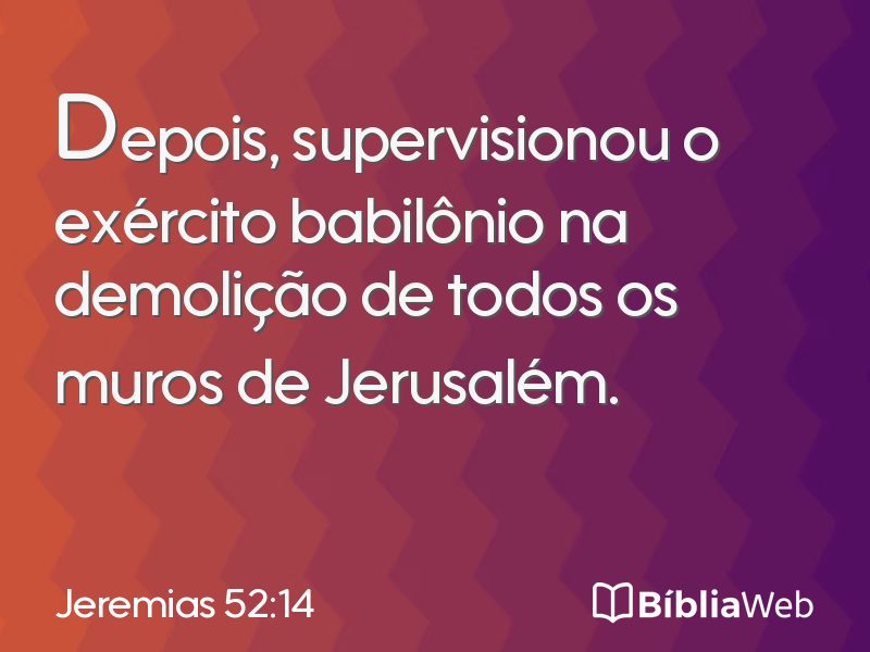 Jeremias 52:14 em imagem para compartilhar