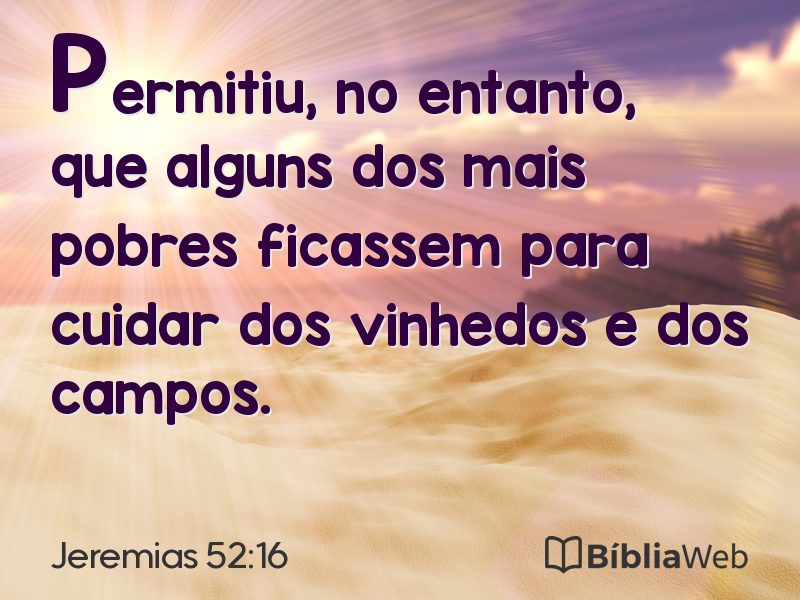 Jeremias 52:16 em imagem para compartilhar