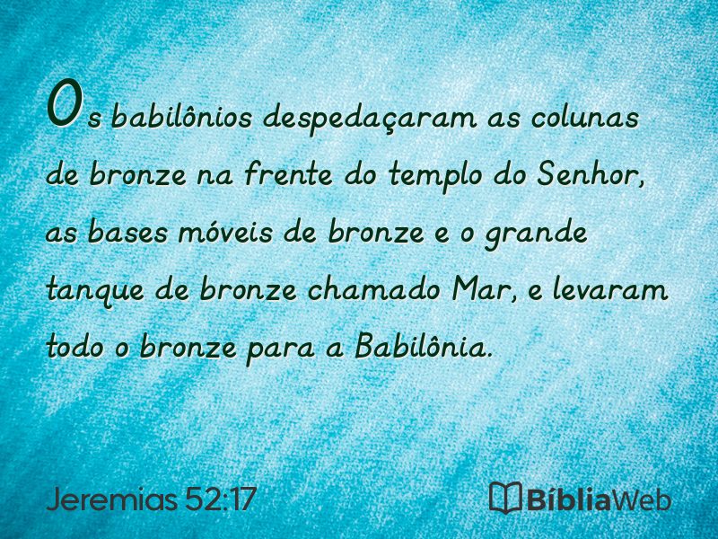Jeremias 52:17 em imagem para compartilhar