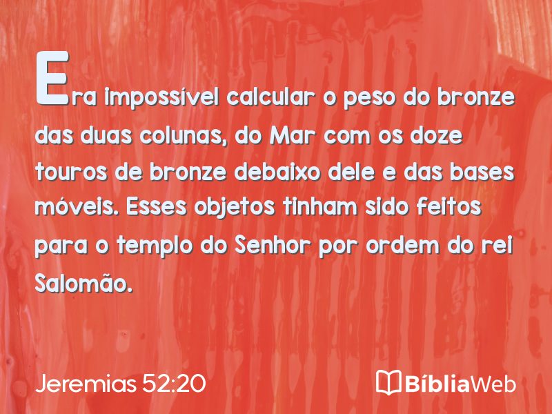 Jeremias 52:20 em imagem para compartilhar