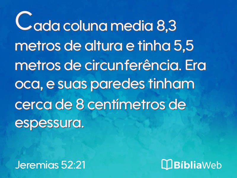Jeremias 52:21 em imagem para compartilhar