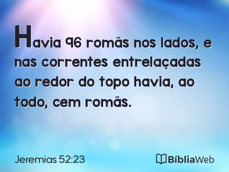 Jeremias 52:23 em imagem para compartilhar