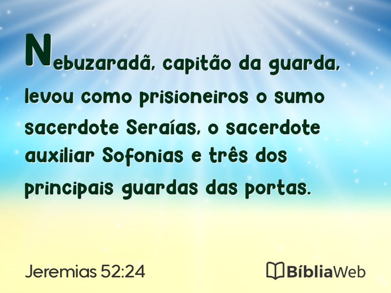 Jeremias 52:24 em imagem para compartilhar