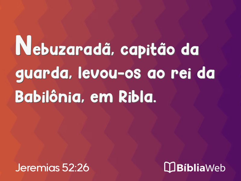 Jeremias 52:26 em imagem para compartilhar